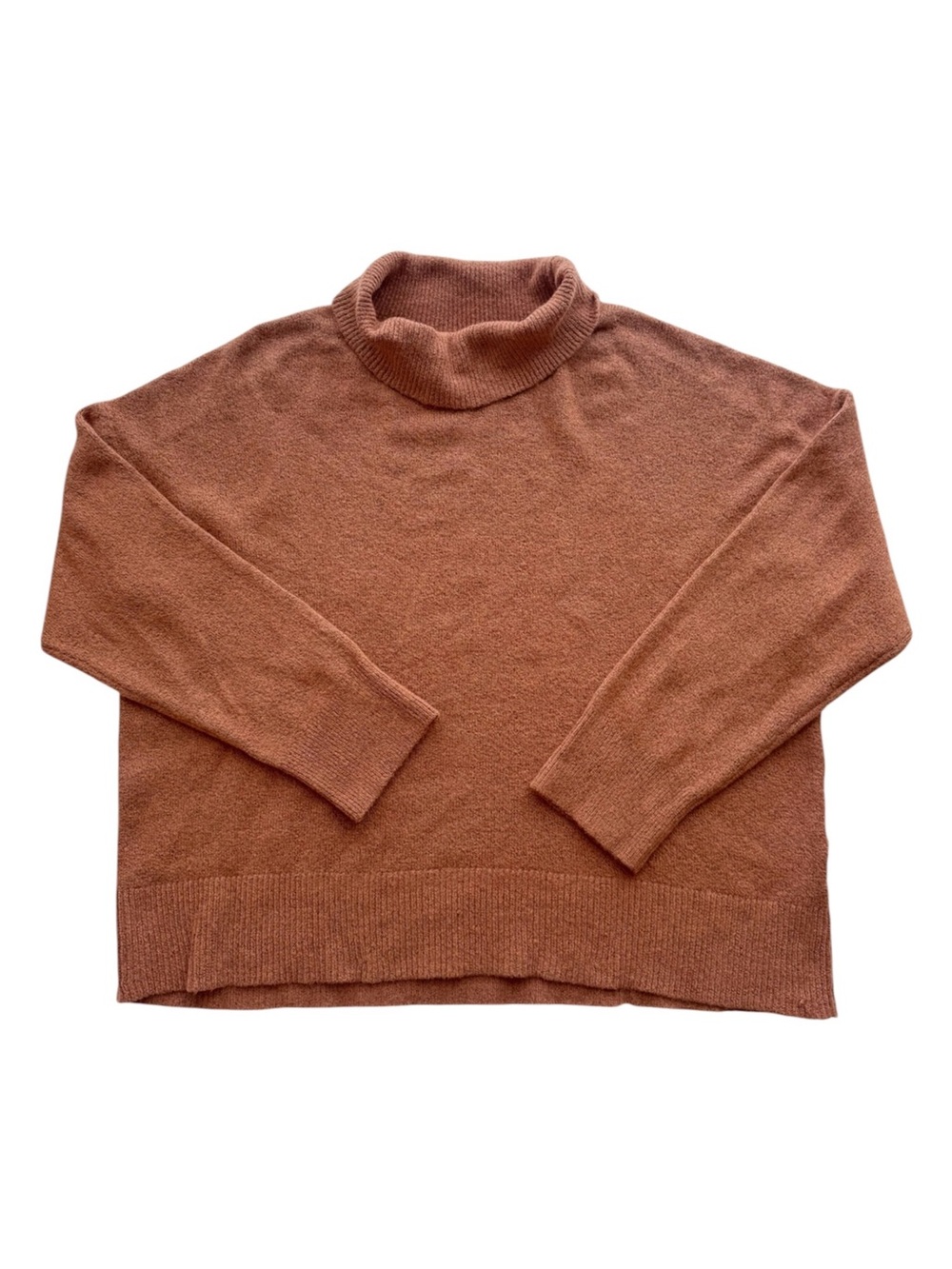Treasure & Bond Turtleneck Sweater Size Large - Brick Orange